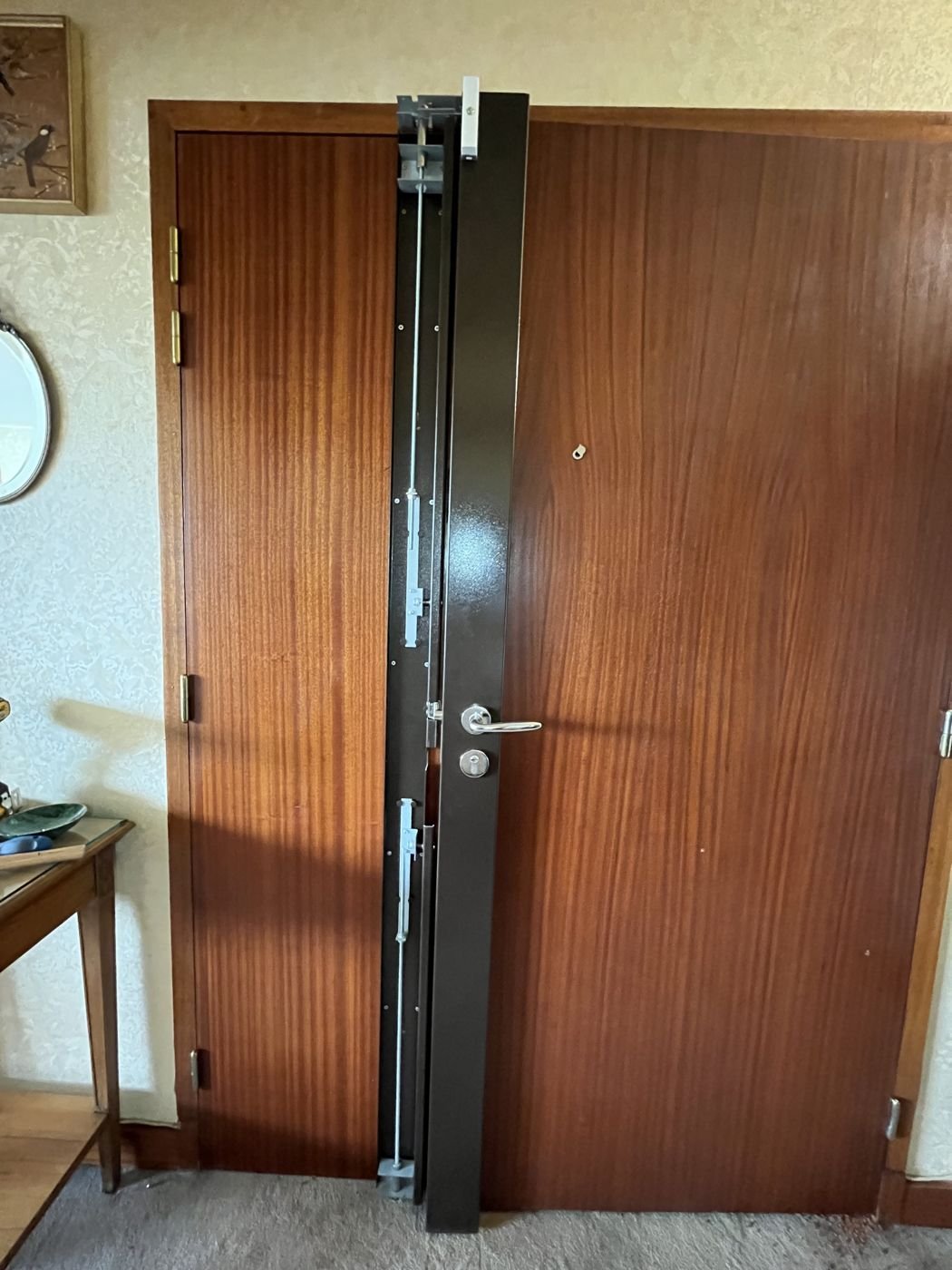 Building entrance door serviced — Paris