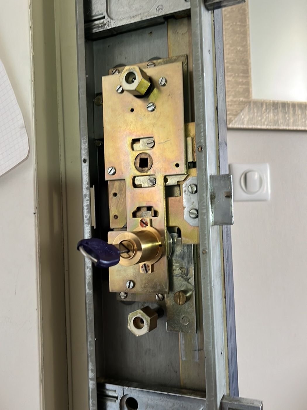 Reinforced door plate — Security doors